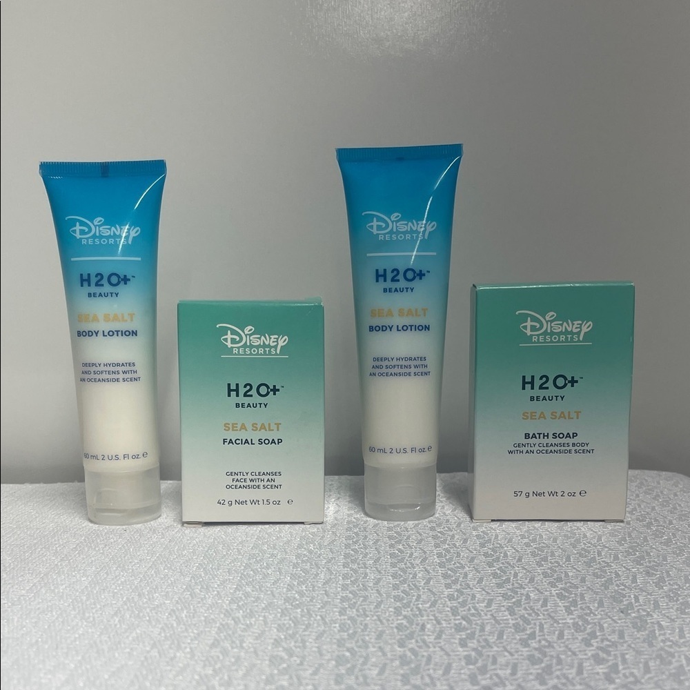 💧H2O + Beauty Sea Salt Body Lotion, Bath & Facial Soap Set by Disney - Picture 1 of 1